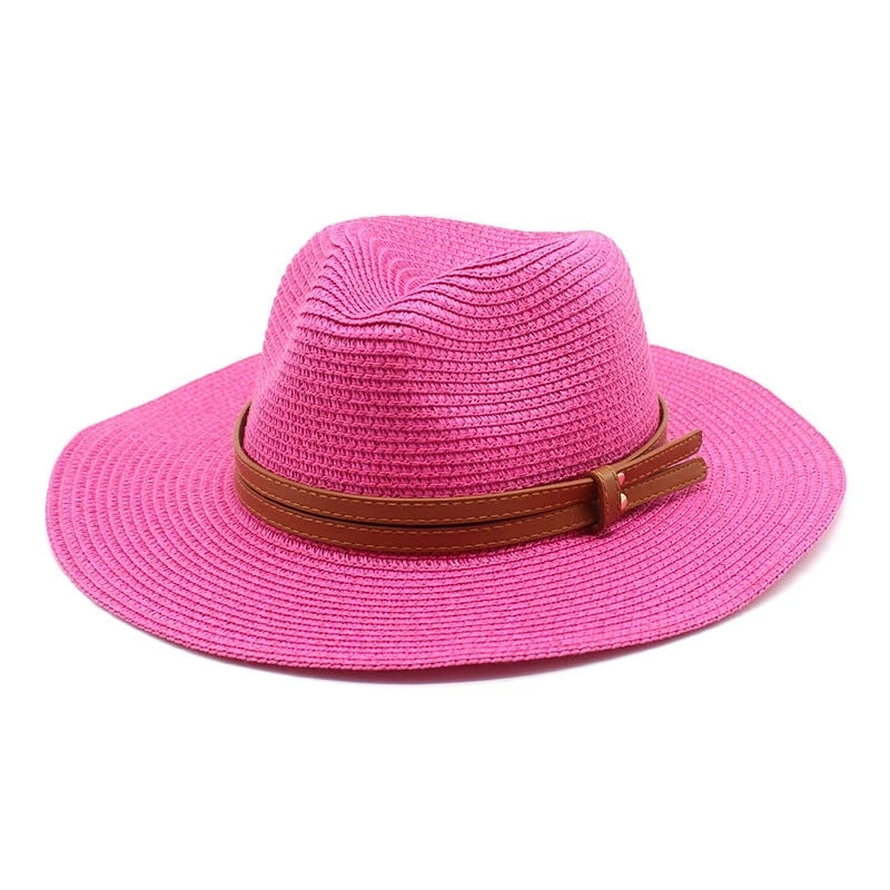 Beach Hats for Men and Women Beach Outdoor Sun Protection Visors Sun Hats Jazz Straw Hat