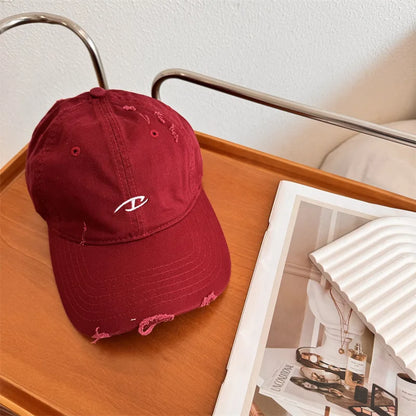 Cotton Baseball Cap For Men Spring Summer Casual Letter Embroidery Student Hip HOP Hat Outdoor Sport Sun Caps