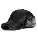 Middle-Aged And Elderly Fur Hats, Men Warm, Old Man Ear Protectors, Lei Feng Hats, And Velvet Baseball Caps