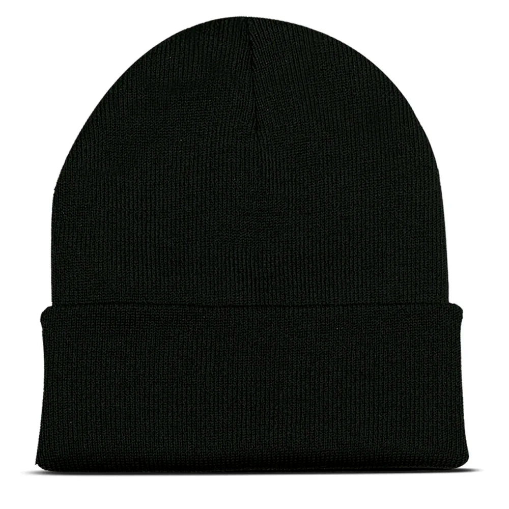 Personalized Custom Beanies Hats with Embroidery Text Logo for Men Women Warm Winter Knitted Cuff Beanie Cap Dropshipping