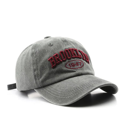 1/6PCS/Set Embroidered Baseball Cap For Women Men New Spring Summer Sunhat Retro Washable Sport Snapback Cap Hip Hop Fishing Hat