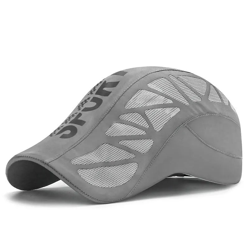 Men’s Summer Sport Alphabet Mesh Cap Breathable Quick-Dry Sun Hat Adjustable
