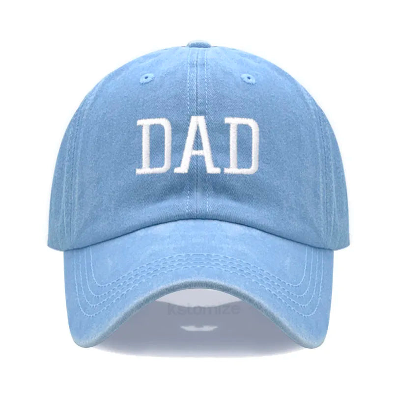 DAD MOM Embroidery Pure Cotton Men's Baseball Cap For Man  Womne's Fashion Sport Golf Caps Sun Hat Dropshipping