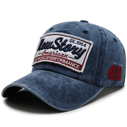 Hat Men's Washed Cloth Cap Korean Outdoor Sunscreen Hat Casual And Versatile Street Spring And Autumn Sunshade Baseball Cap