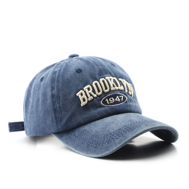 1/6PCS/Set Embroidered Baseball Cap For Women Men New Spring Summer Sunhat Retro Washable Sport Snapback Cap Hip Hop Fishing Hat