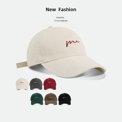 Unisex Retro Letter Embroidered Baseball Cap – Big Duck Tongue Brim Adjustable Hip Hop Outdoor Sports Hat