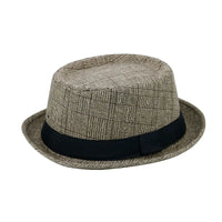 Coffee khaki plaid