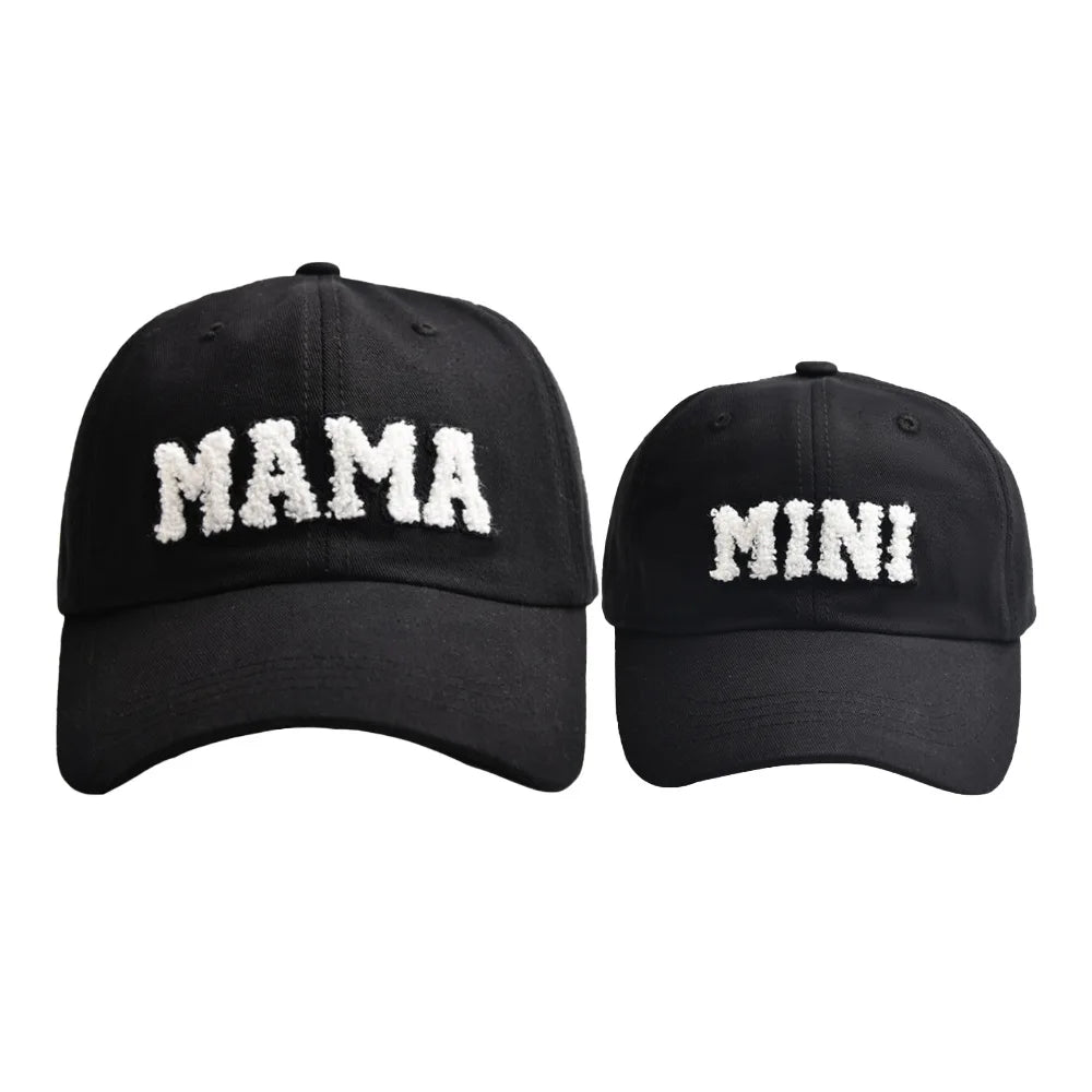 New Cool Mama Mini Women Children Kids Cap Sets Spring Summer Outdoor Lady Female Boy Girls Baseball Cap For Women