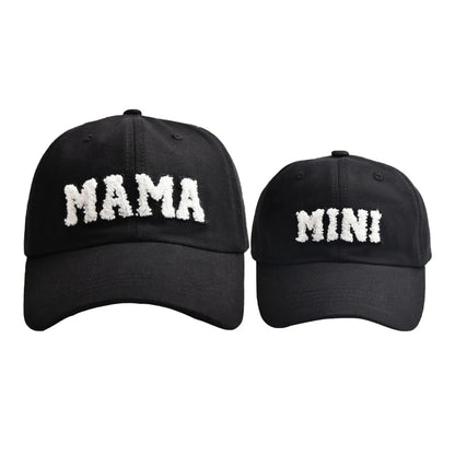 New Cool Mama Mini Women Children Kids Cap Sets Spring Summer Outdoor Lady Female Boy Girls Baseball Cap For Women