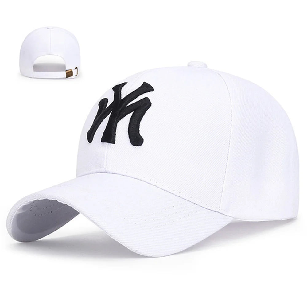 Unisex Letter Embroidery Baseball Cap – Cotton Snapback Trucker Visor Sun Hat