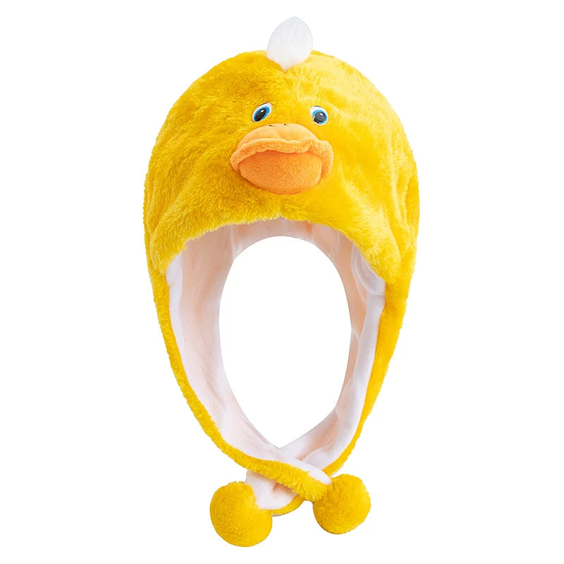 Hot Sale Unisex Funny Frog 3D Animal Style Decorative Hat Couple Cap For Man Women Plush Winter Lovely Fur Hat