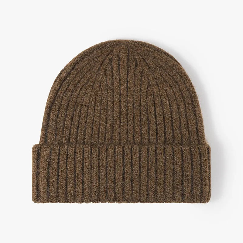 New Cool Women Man Autumn Winter Thick Wool Beanie Hat High Quality Outdoor Earflaps Warm Knitted Beanie Cap Hat For Men Women