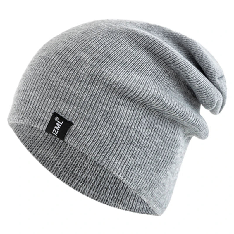 Unisex Letter Label Decor Beanie Hat Casual Multiple Colored Winter Knitted Hat Daily Life And Outdoor Beanie Cap