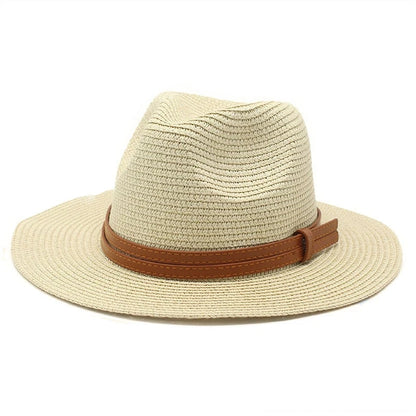 Beach Hats for Men and Women Beach Outdoor Sun Protection Visors Sun Hats Jazz Straw Hat