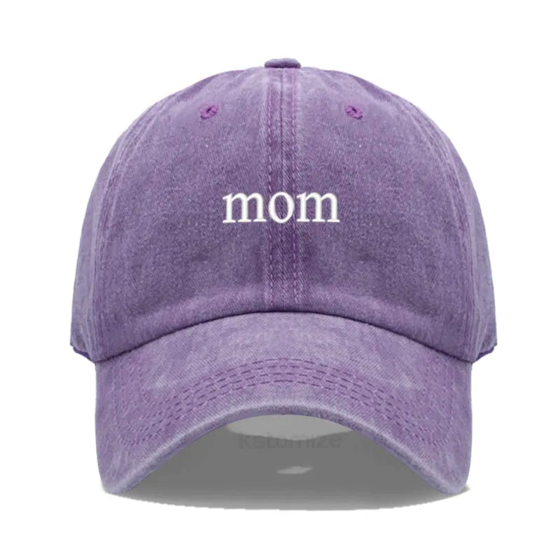 New dad mom Embroidery Soft Cotton Baseball Cap Fashion Women Men Hat Sport Visors Snapback Cap Sun Hat Breathable Outdoor Caps