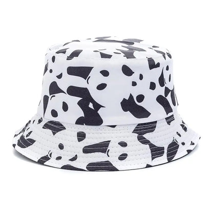 Unisex Bucket Cap Fruit Printing Hats Summer Double-sided Wear Man Women Cap Outdoor Sun Hat Classic Casual Panama Bucket Hat