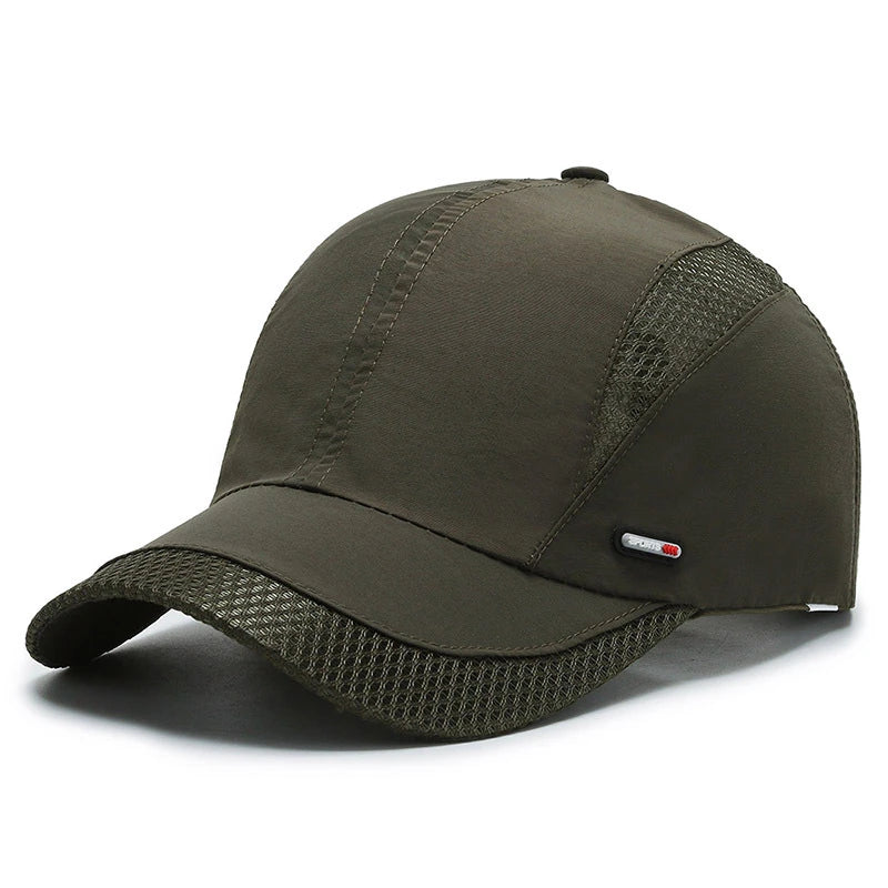 New Spring Summer Men Baseball Caps Male Breathable Mesh Snapback Hats Black Sport Dad Fishing Hats Cap For Men Dropshipping