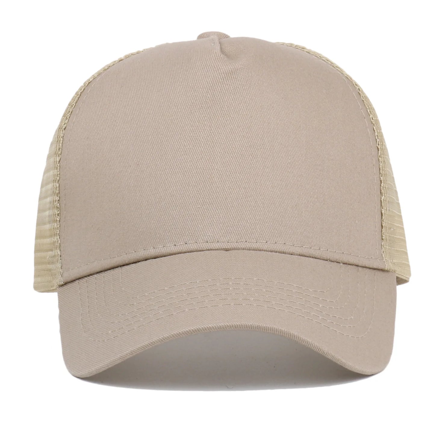 Mesh Cap Women Spring Summer Hats For Women Baseball Cap Cotton Solid Colored Wholesale Stock 6 Panel 5 Panel Breathable Cap