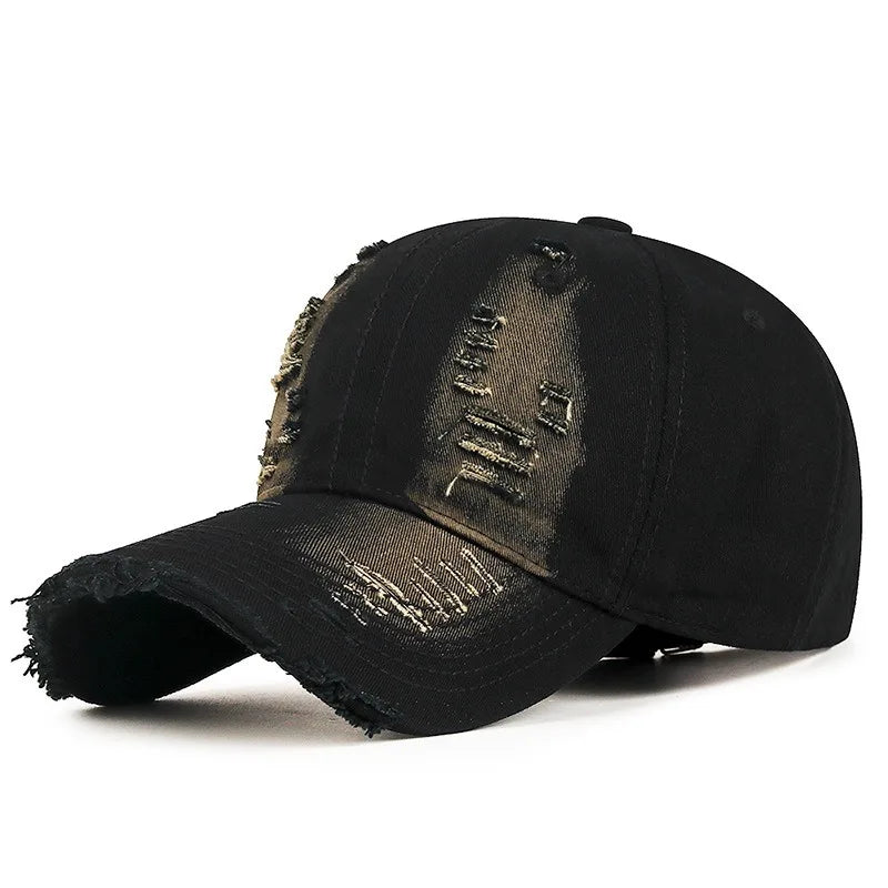 Cool Fashion Women Men Ripped Denim Cotton Baseball Cap Male Female Four Seasons Sports Snapback Sun Cap Hat For Women Men