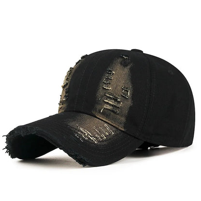 Cool Fashion Women Men Ripped Denim Cotton Baseball Cap Male Female Four Seasons Sports Snapback Sun Cap Hat For Women Men