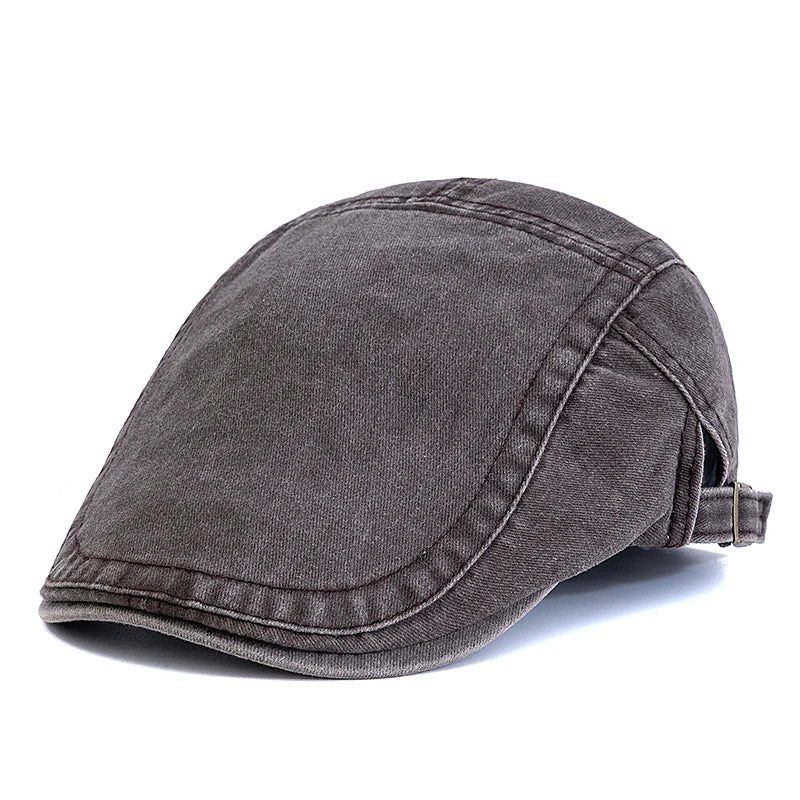 New Style Unisex Summer Outdoor Flat Hat Sports Cotton Beret Caps Solid Color Casual Peaked  Caps Stylish Casual Sun Hats