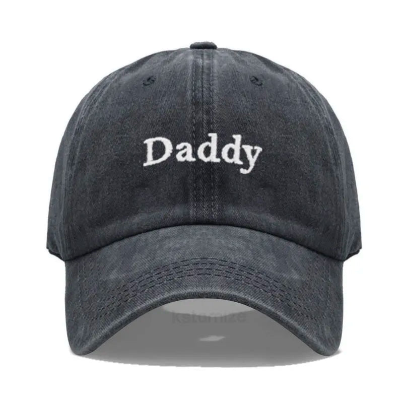 Daddy & Mommy Embroidery Baseball Cap for Men & Women Unisex Soft Washed Cotton Baseball Hats For Father's Mother's Day Gifts