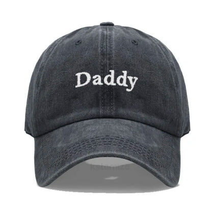 Daddy & Mommy Embroidery Baseball Cap for Men & Women Unisex Soft Washed Cotton Baseball Hats For Father's Mother's Day Gifts
