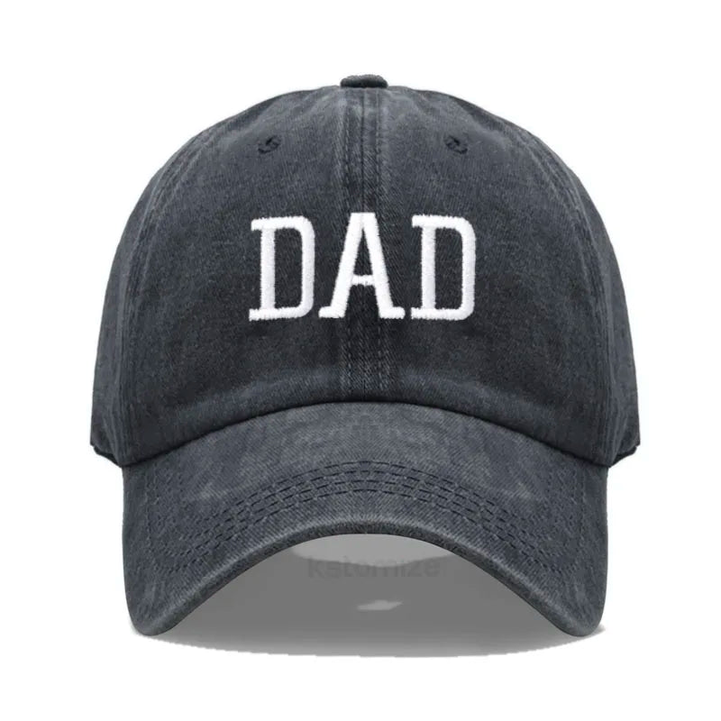 DAD MOM Embroidery Pure Cotton Men's Baseball Cap For Man  Womne's Fashion Sport Golf Caps Sun Hat Dropshipping
