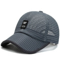 Men's Mesh Baseball Cap Breathable Summer Caps Dad Hat Outdoor Fishing Hats Bone Gorras Snapback Trucker Cap