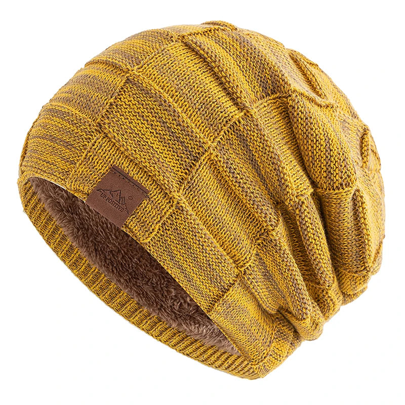 Hot Sale Women Winter Hats Fashion Slouchy Warm Beanie Female UP POSITIVE Brand Multicolor Mixing Color Design Streetwear Cap