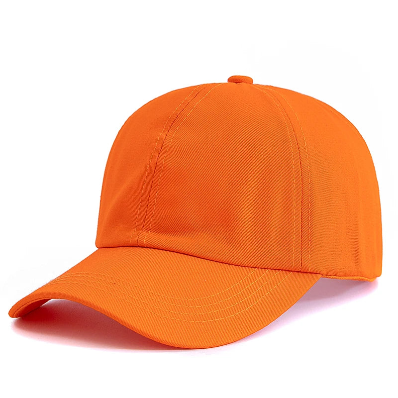 New Fashionable Women's Solid Ponytail Cap Adjustable Outdoor Female Summer Hat Streetwear Dopamine Color Cap
