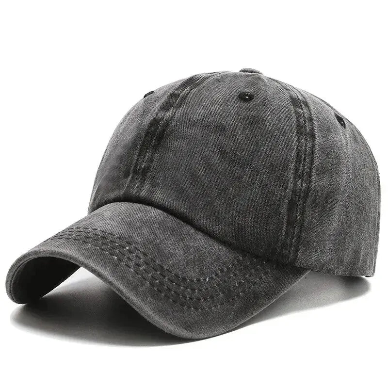 Men’s Washed Vintage Baseball Cap Korean Street Style Sunshade Casual Outdoor Hat