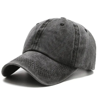 Men’s Washed Vintage Baseball Cap Korean Street Style Sunshade Casual Outdoor Hat