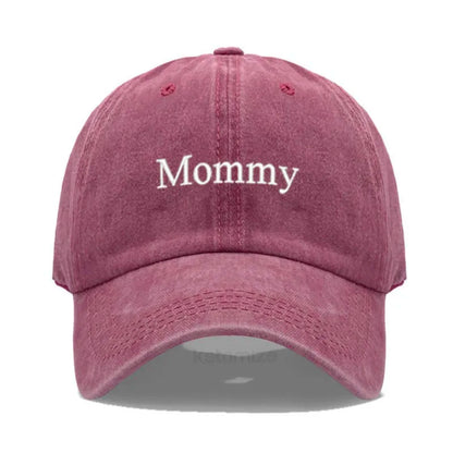 Daddy & Mommy Embroidery Baseball Cap for Men & Women Unisex Soft Washed Cotton Baseball Hats For Father's Mother's Day Gifts