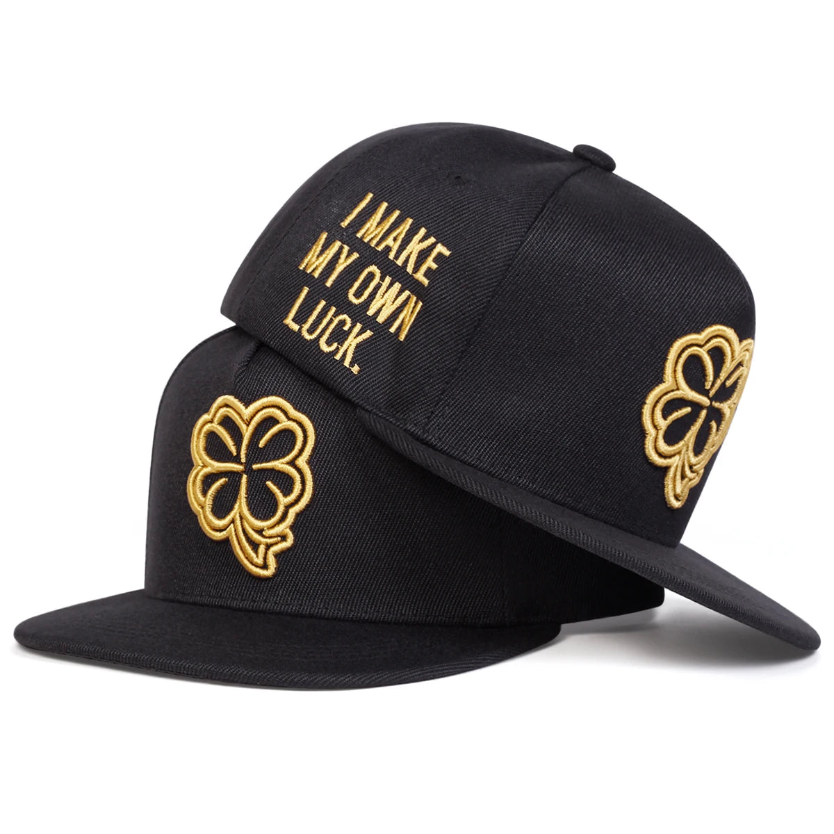 Unisex Four Leaf Clover Embroidery Side Letter Hip-hop Hats Spring Autumn Outdoor Adjustable Casual Baseball Caps Sunscreen Hats