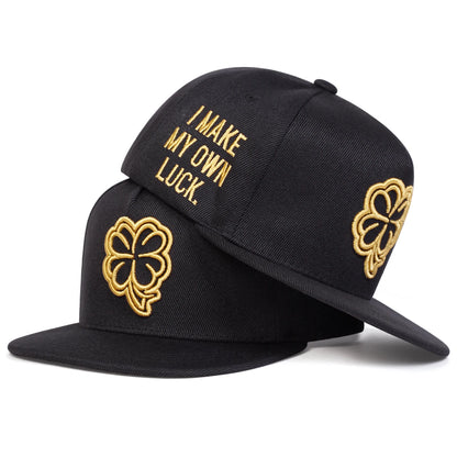 Unisex Four Leaf Clover Embroidery Side Letter Hip-hop Hats Spring Autumn Outdoor Adjustable Casual Baseball Caps Sunscreen Hats