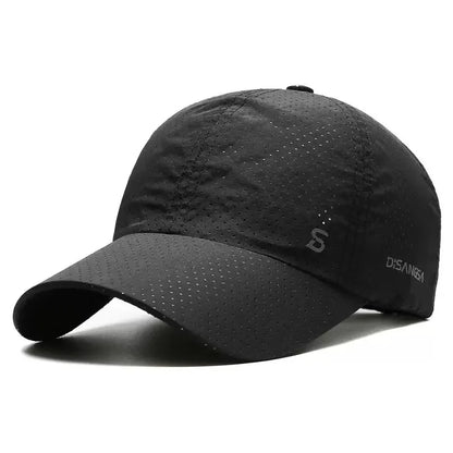 Unisex Quick-Dry Running Baseball Cap – Lightweight Breathable Strapback Golf Sun Hat