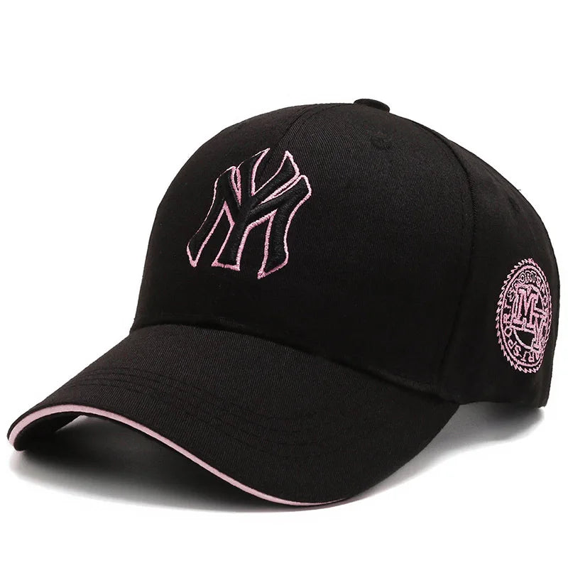 Fashion Letters MY Embroidery Baseball Cap For Women Men Cotton Unisex-Teens Snapback Flat Bill Hip Hop Tide Hats Visors Sun Hat