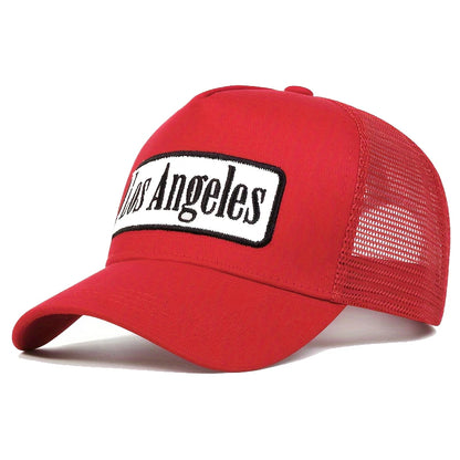 Unisex LOS ANGELES Print Baseball Net Caps Spring and Summer Outdoor Adjustable Casual Hats Sunscreen Hat