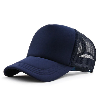 Unisex Mesh Baseball Cap Adjustable Snapback Trucker Hat Casual Streetwear Dad Cap