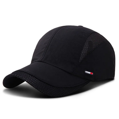 Quick-Dry Baseball Cap - Adjustable, Moisture-Wicking Sun Hat for Outdoor Sports & All Seasons