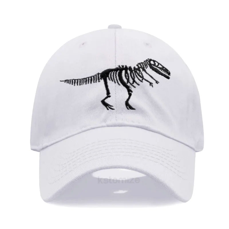 Cotton Baseball Cap for Men Women Unisex Embroidery Dinosaur Tyrannosaurus Rex Dad Hat Protection Outdoor Sports Golf Caps