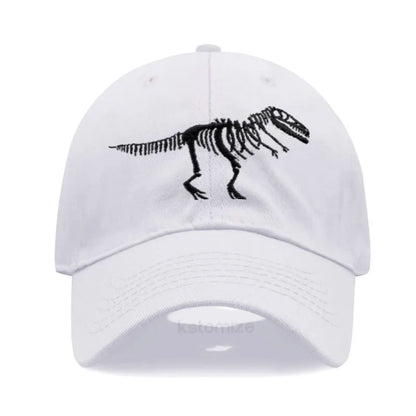 Cotton Baseball Cap for Men Women Unisex Embroidery Dinosaur Tyrannosaurus Rex Dad Hat Protection Outdoor Sports Golf Caps