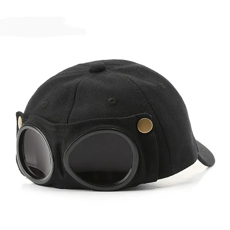 Men’s Korean Aviator Baseball Cap with Sunglasses Casual Sunshade Versatile Hat