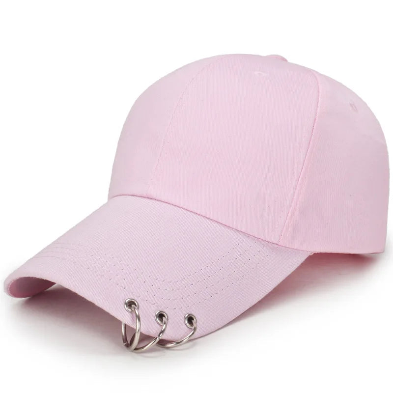 Unisex Lightweight Baseball Cap – Casual Summer Sun Visor Hat with Ring Detail