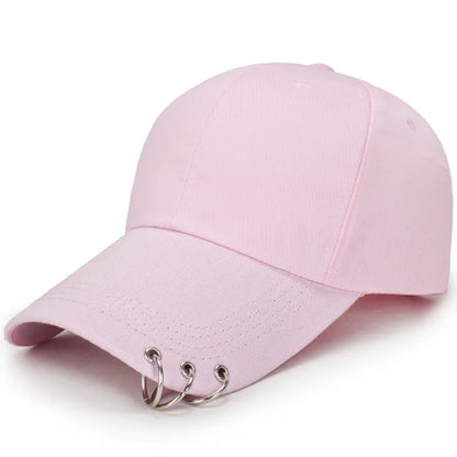 Unisex Lightweight Baseball Cap – Casual Summer Sun Visor Hat with Ring Detail