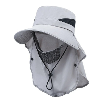 Men’s Wide Brim Bucket Hat Breathable Outdoor Fishing Sun Protection Hat