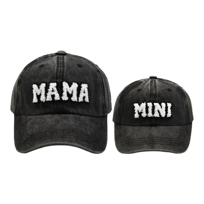 New Cool Mama Mini Women Children Kids Cap Sets Spring Summer Outdoor Lady Female Boy Girls Baseball Cap For Women