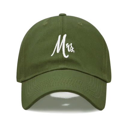 Matching Mr. & Mrs. Baseball Cap Men's Women's Cotton Embroidery Sport Golf Caps Bridal Gift Newlywed Honeymoon Wedding Gift
