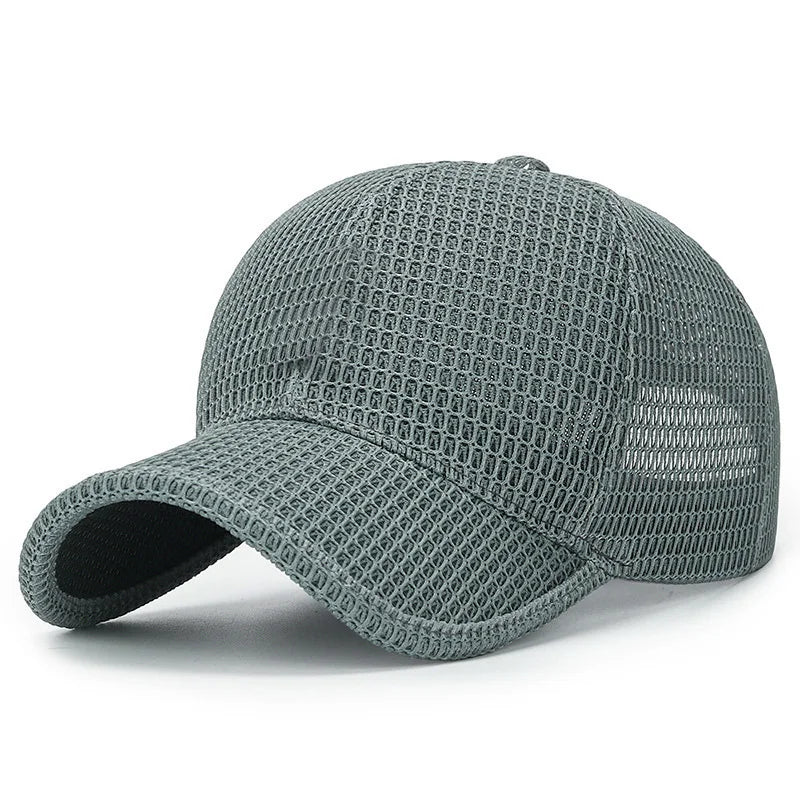 Fashion Breathable Baseball Cap, Quick-drying Mesh Outdoor Sport Fishing Golf Sun Hat For Women & Men